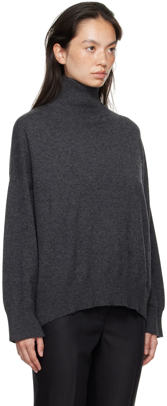 Sweater Loulou de Saison Loulou de Saison Murano Turtleneck Sweater Grå | MURANO, 1