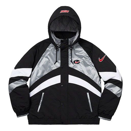 Pufferjacka Supreme Nike Hooded Sport Jacket Svart | SUP-SS19-10137
