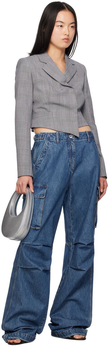 Cargo byxor Coperni Coperni Wide Leg Cargo Denim Pants Blå | COPP40252, 3