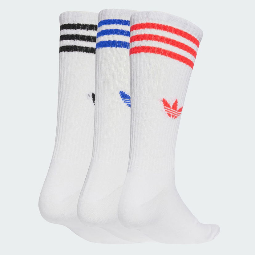 Strumpor adidas Performance 3-Stripes High Crew Socks - 3 Pairs Vit | JV7419