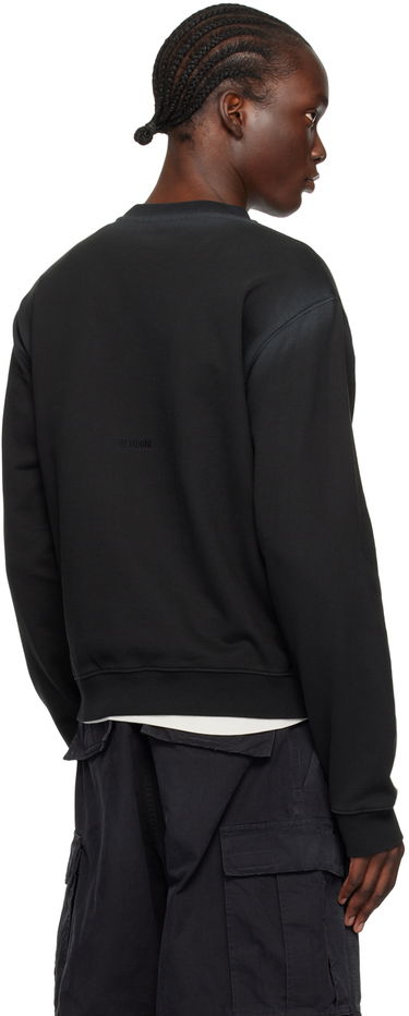 Sweater We11done Faded Sweatshirt Svart | WD-TS2-24-721-U-BK, 2