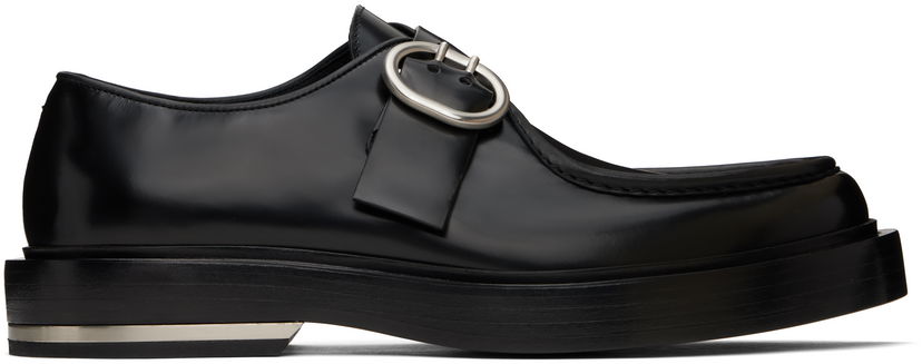 Sneakers och skor Jil Sander Jil Sander Leather Platform Loafers Svart | J33WR0014_P7032