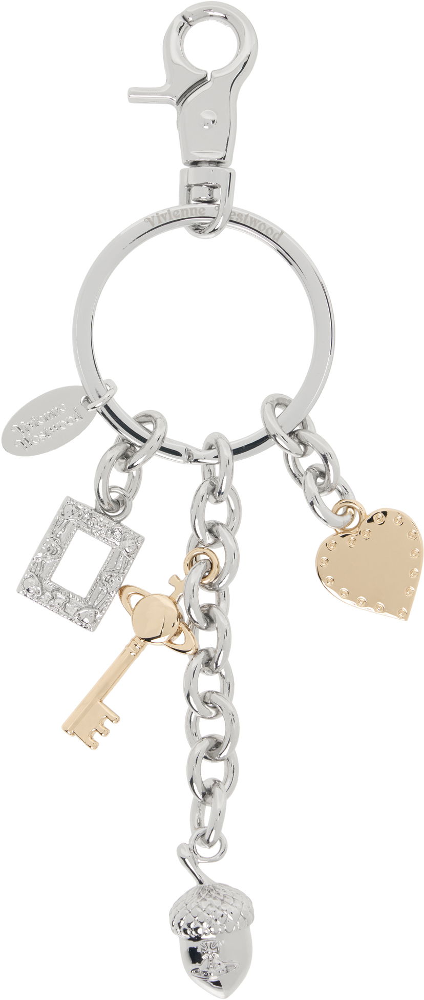 Nyckelringar Vivienne Westwood Vivienne Westwood Multi Charm Keychain Metallisk | 8203012BU-OM001F-