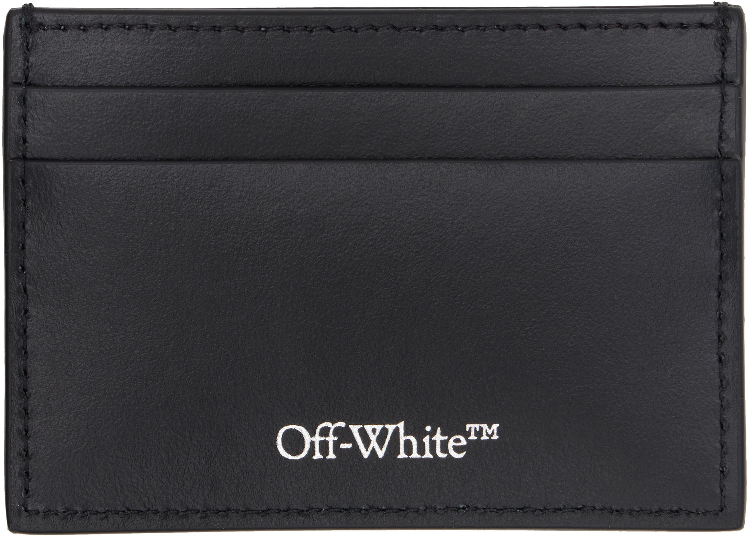 Plånbok Off-White Off-White Jitney Quote Leather Card Holder Svart | OMND09FC99LEA0011001, 1