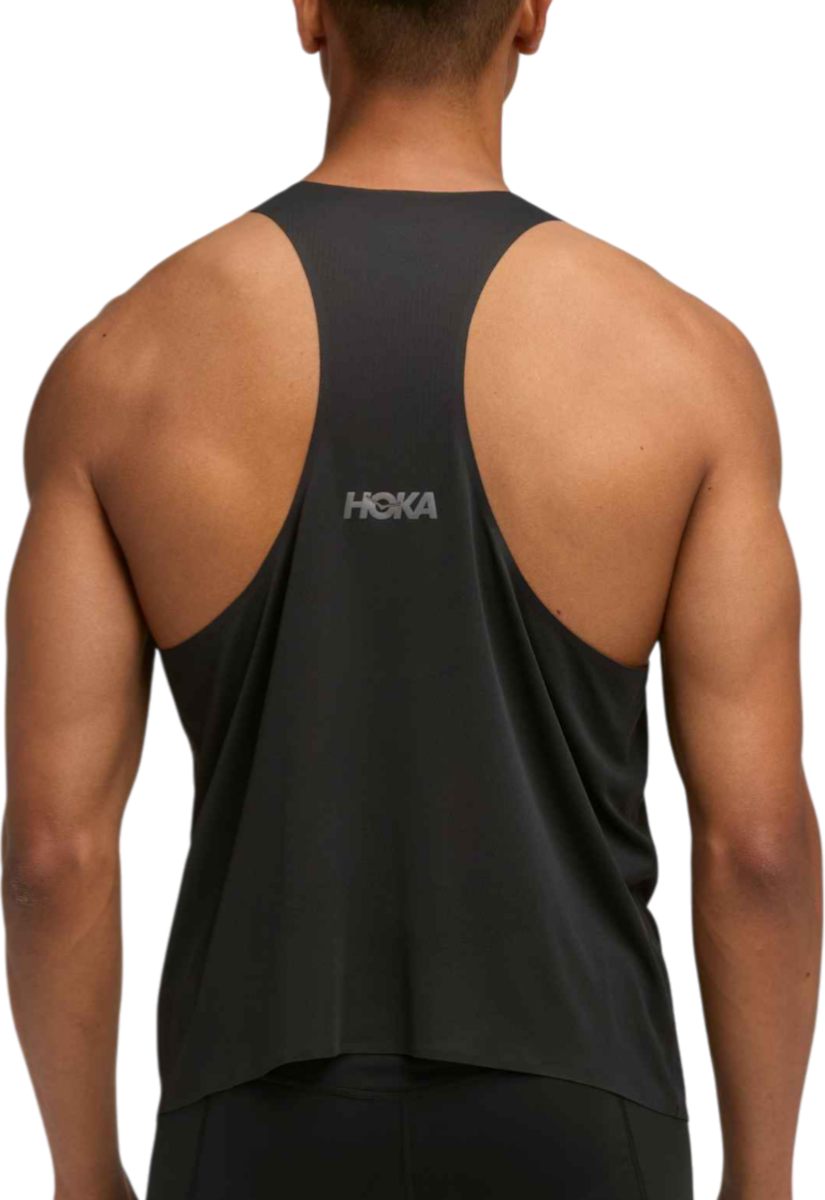 Linne Hoka One One Hoka Race Day Singlet Svart | 1164154-blk, 1