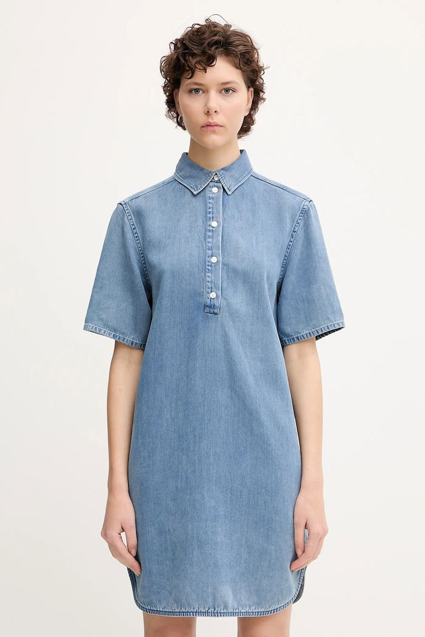 Klä Samsoe Samsoe Samsoe Samsoe SATONE Mini Dress Blå | F25200172