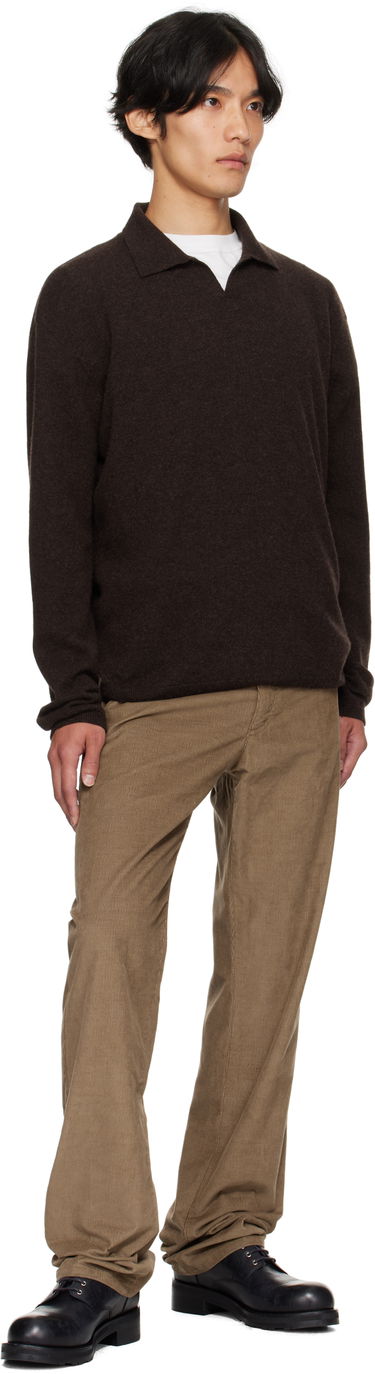 Sweater The Row The Row Franz Knit Polo Brun | 1015-Y556, 3