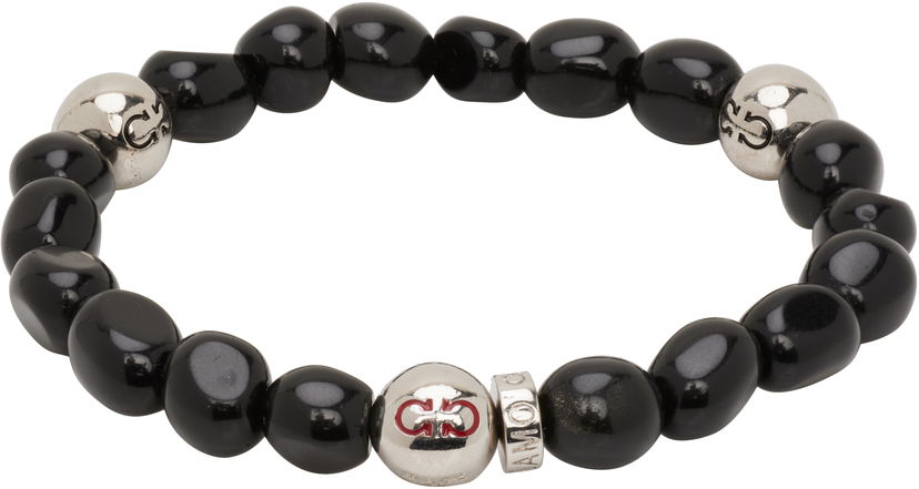 Armband FERRAGAMO Salvatore Ferragamo Baroque Beads Bracelet Svart | 785665