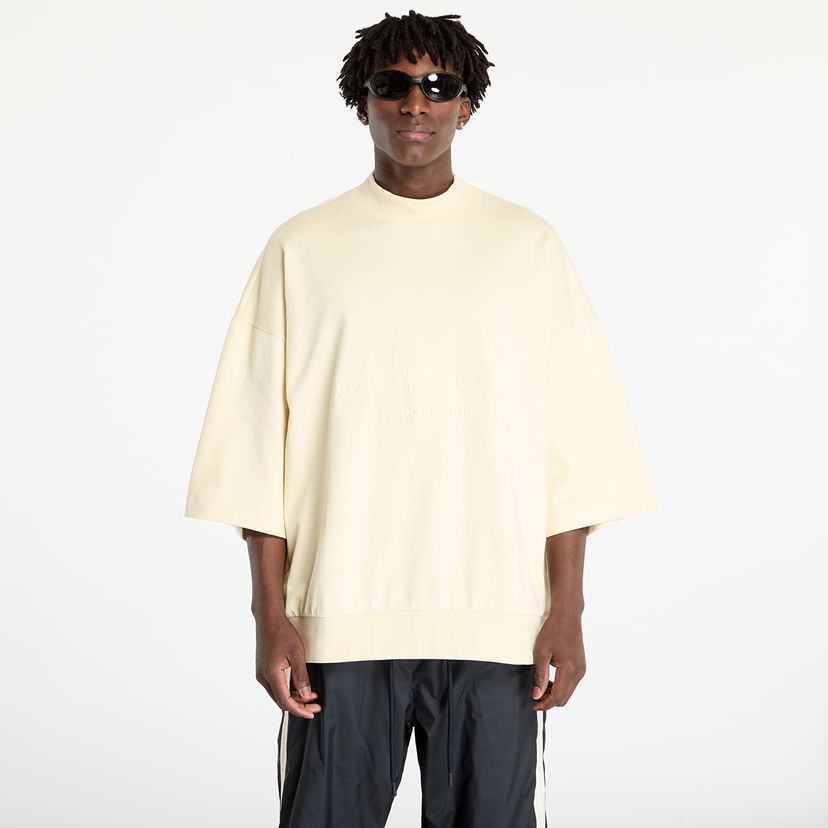T-shirt adidas Originals Fear Of God Athletics x Logo 3/4 Tee Pale Yellow Gul | IS6840