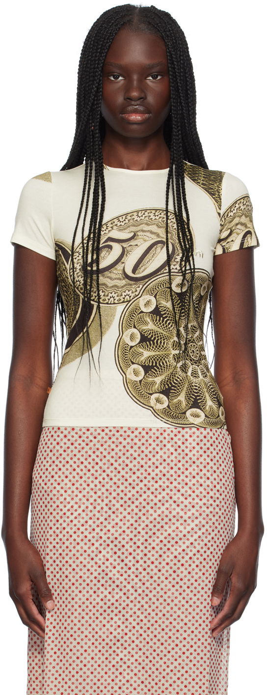 T-shirt Miaou Miaou Mini T-Shirt Vit | 7026TJBFOR