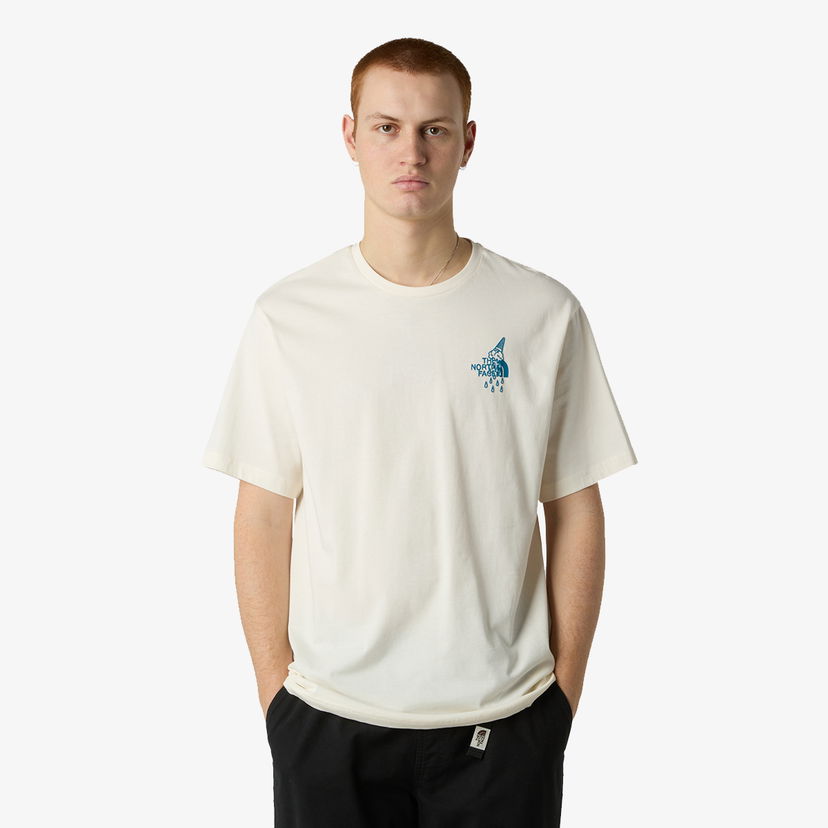 T-shirt The North Face Powder Days Relaxed Graphic T-Shirt Beige | NF0A8E4DQLI1