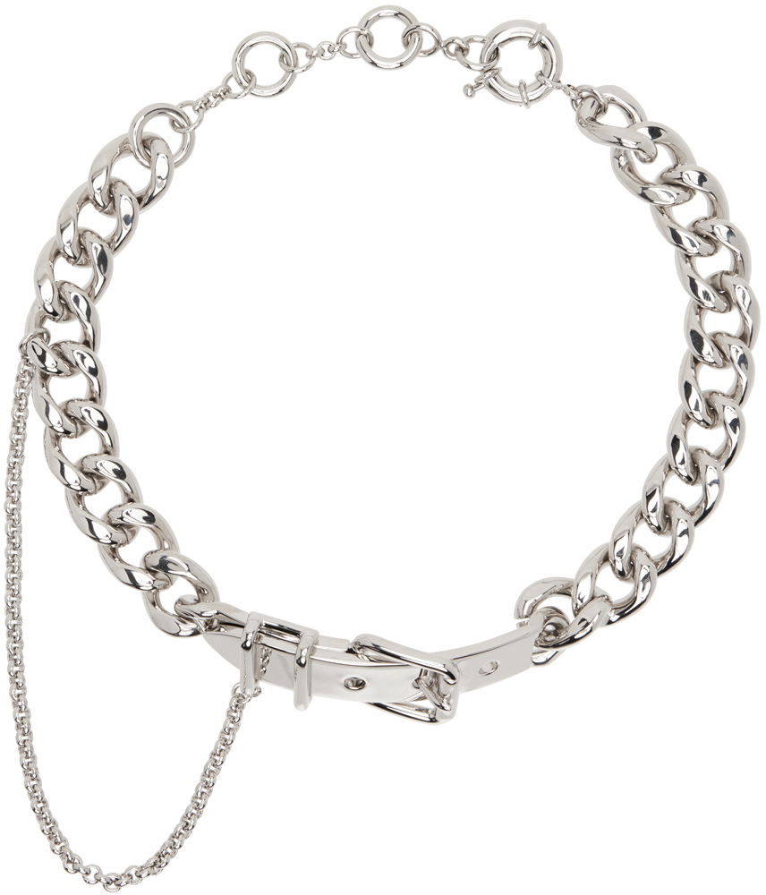 Halsband Acne Studios Buckle Chain Choker Grå | C50432-, 0