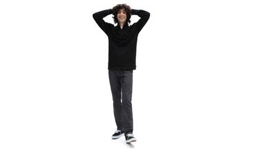 Sweatshirt Vans Versa Standard Q-Zip Svart | VN0A5KDSBLK, 3