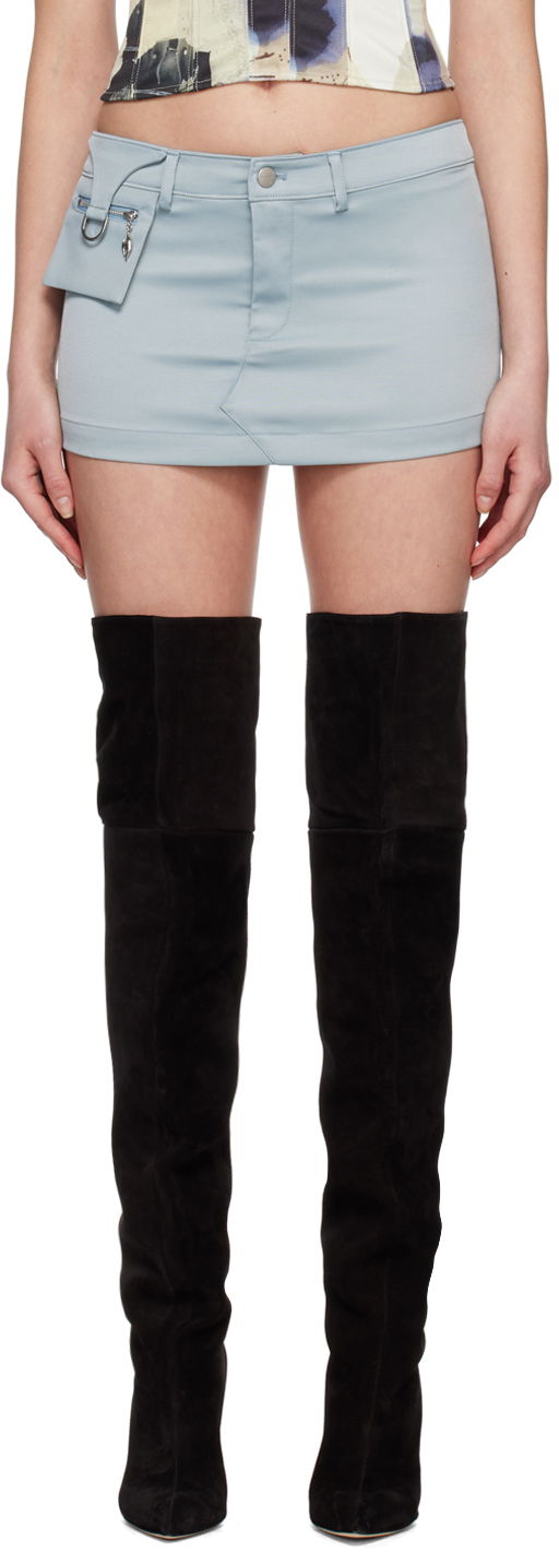 Kjol Miaou Miaou Hannah Jewett Edition Mac Miniskirt Blå | 4028GABARO