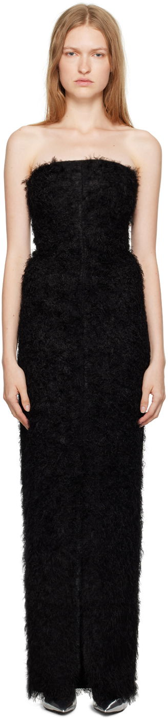 Klä TOTEME TOTEME Women's Strapless Maxi Dress Svart | 244-WRD0133-FB0287, 0