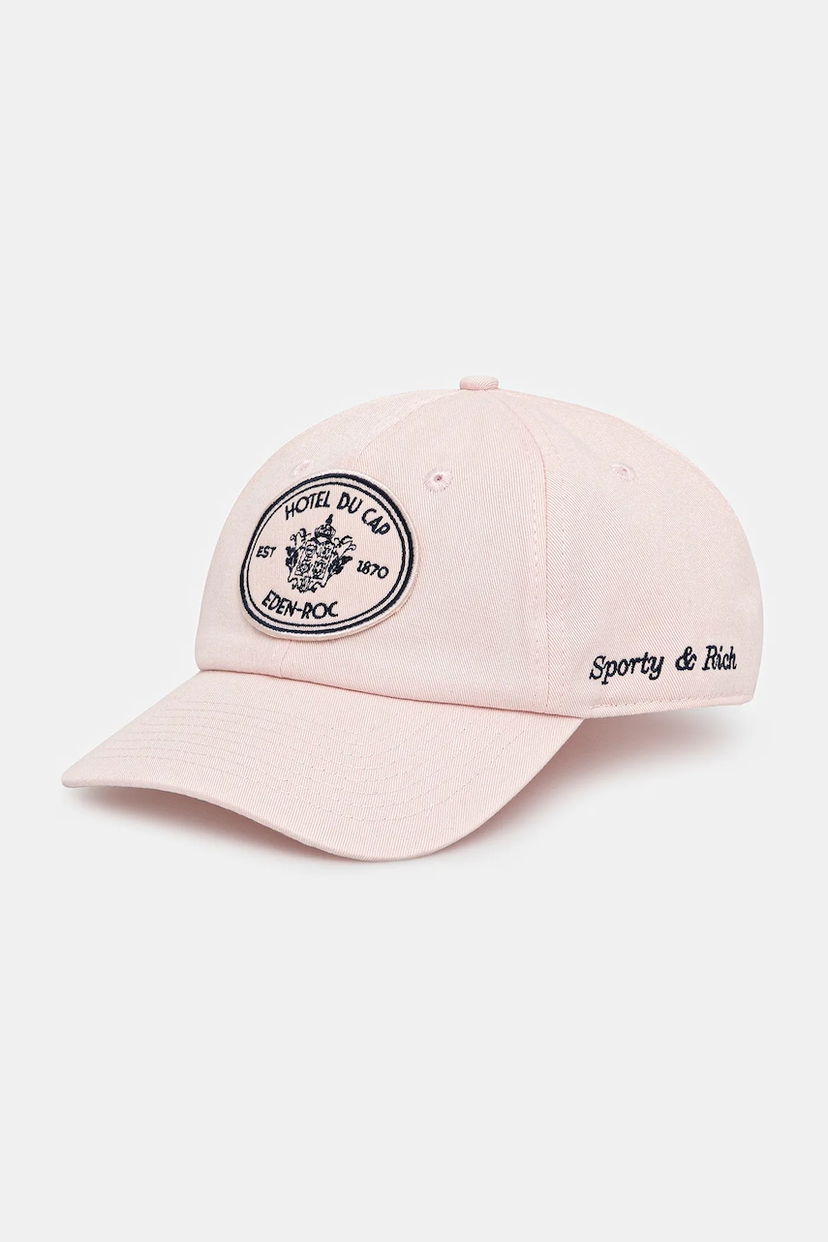 Keps Sporty & Rich Sporty & Rich Eden Crest Hotel du Cap Eden-Roc Baseball Cap Rosa | AC04060621P140