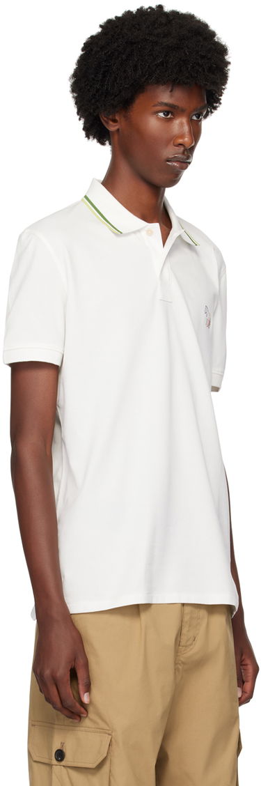 Polotröja Paul Smith PS Paul Smith Zebra Polo Vit | M2R-151LE-N21511-02A, 1