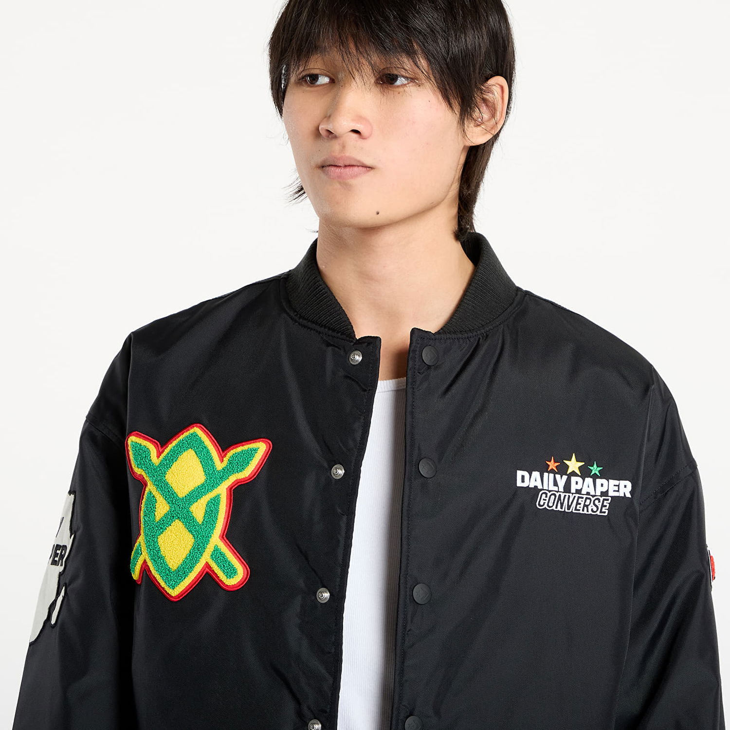 Bomberjacka Converse Converse x Daily Paper Stadium Jacket Svart | 10028532-A01, 1