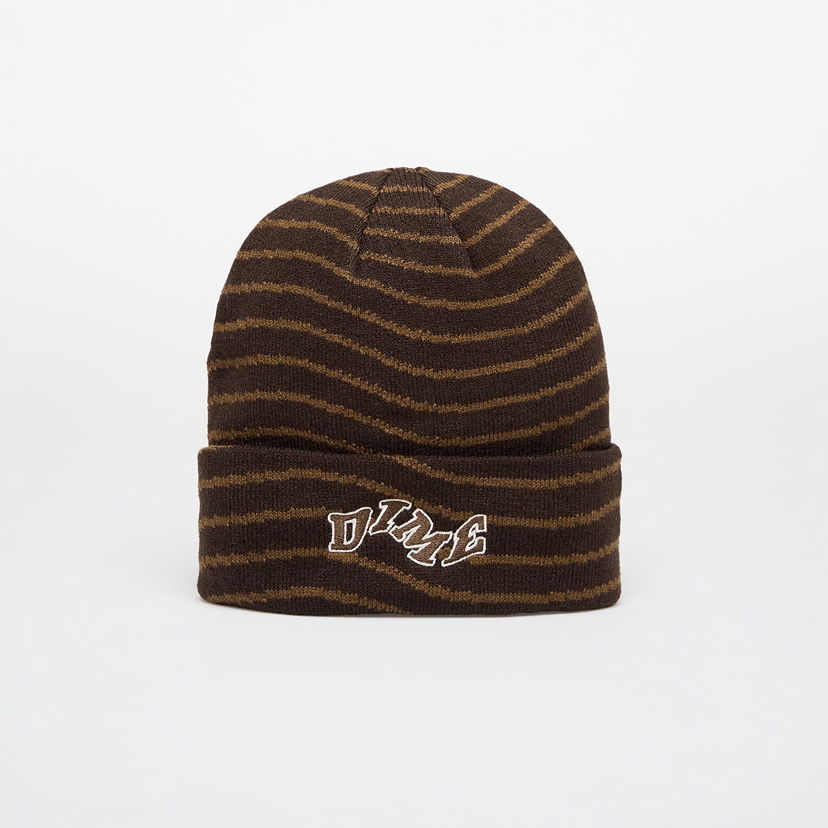 Mössa Dime College Wave Cuff Beanie Black Universal Svart | DIMEFA2457BLK