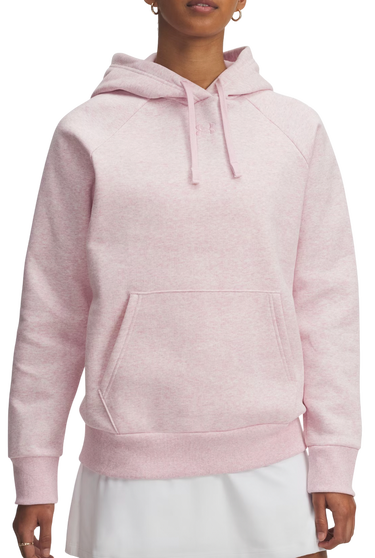 Sweatshirt Under Armour Rival Fleece Hoodie Rosa | 1379500-648, 0