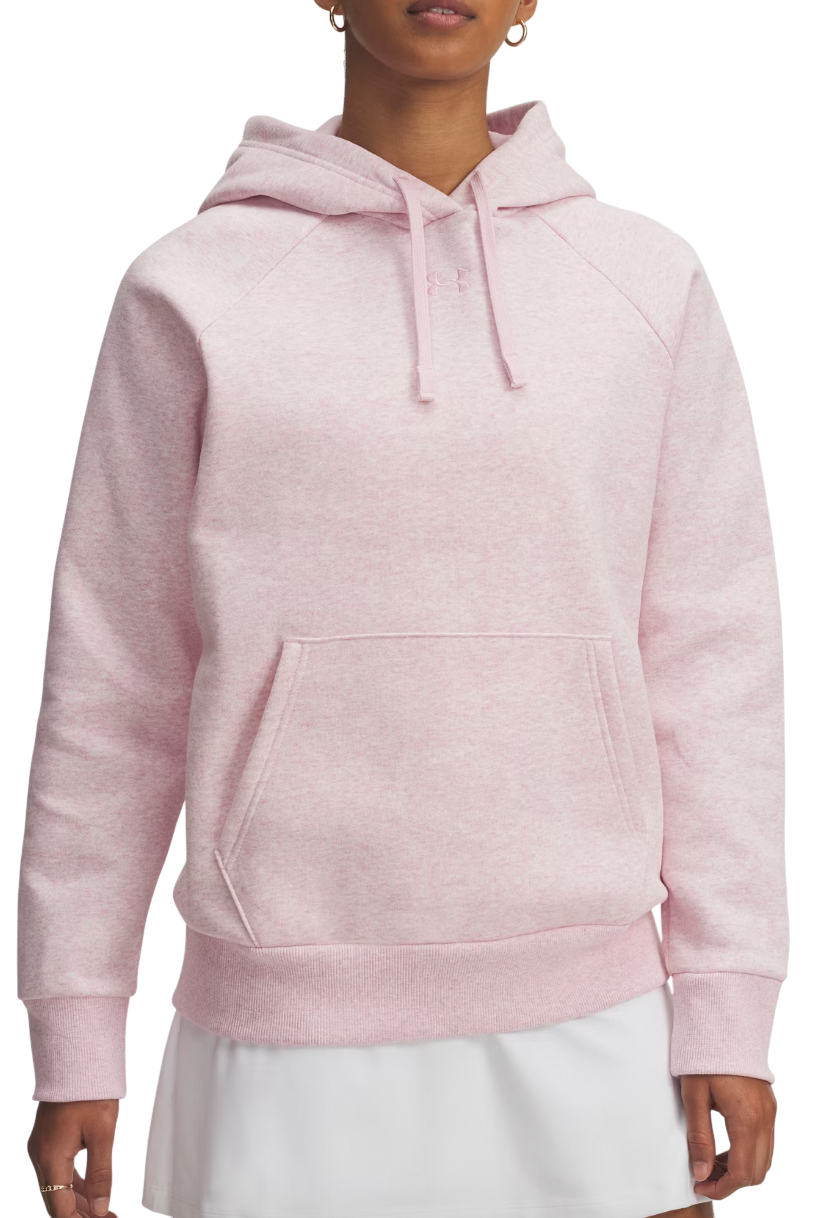 Sweatshirt Under Armour Rival Fleece Hoodie Rosa | 1379500-648