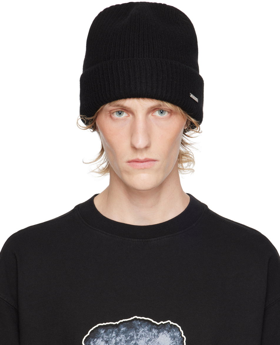 Mössa We11done Knit Beanie Svart | WD-KH2-24-644-U-BK, 0