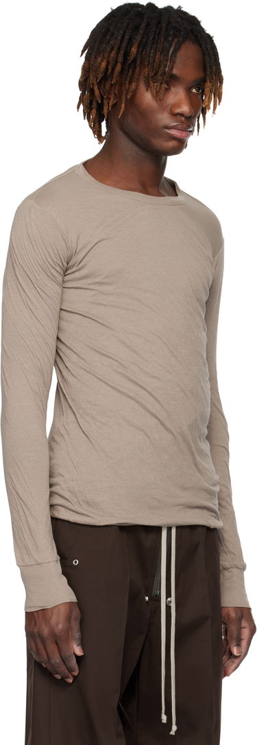 T-shirt Rick Owens Rick Owens Hollywood Double Long Sleeve T-Shirt Svart | RU01E5257 UC, 4