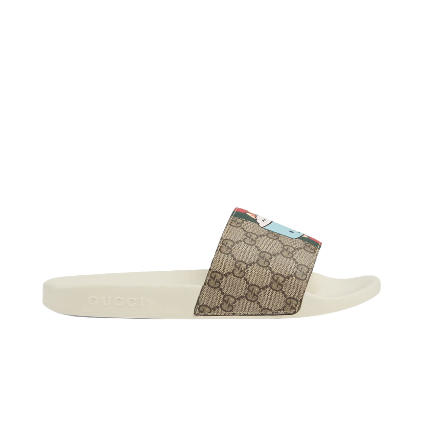 Sneakers och skor Gucci Animal Web Slides Beige Beige | 737519 FABN0 8919