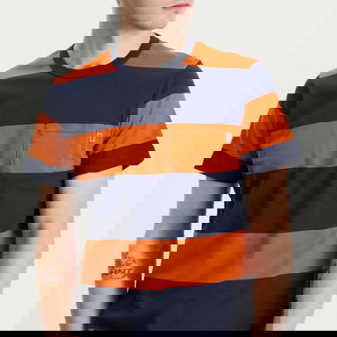 T-shirt YMC YMC Wild Ones Block Stripe T-Shirt Orange | P6ZAM-40, 5