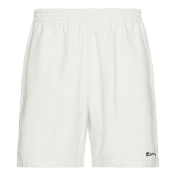 Shorts Balenciaga Logo Sweat Shorts Vit | 676137TOVP19081