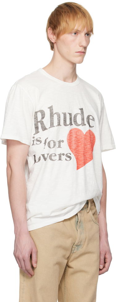 T-shirt Rhude Rhude Slub 'Lovers' T-Shirt Vit | RHSS25TT24012, 1