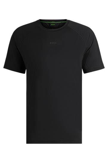T-shirt BOSS Regular-Fit Active T-Shirt with Reflective Details Svart | 50531240