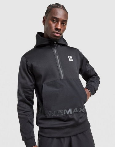 Sweatshirt Nike NSW Airmax Pkhz Half-Zip Pullover Hoodie Svart | IF0396-010, 0