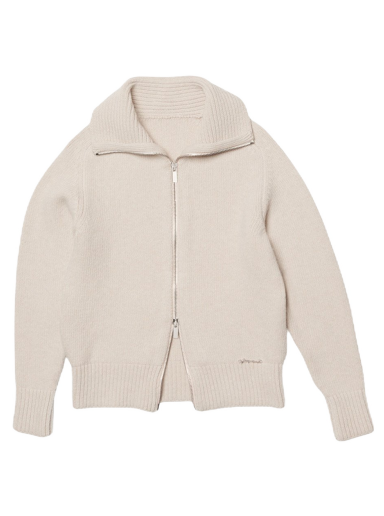 Sweater Jacquemus Le cardigan Meunier Zip-Up Beige | 226PA028-1060-130