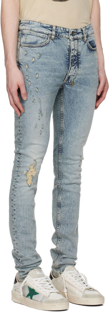 Jeans Ksubi Ksubi Van Winkle Distressed Slim Jeans Blå | MSP25DJ017, 1