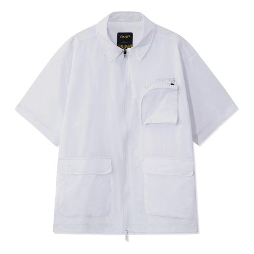 Skjorta Li-Ning Loose Fit Shirt Vit | ASHR129-1, 0