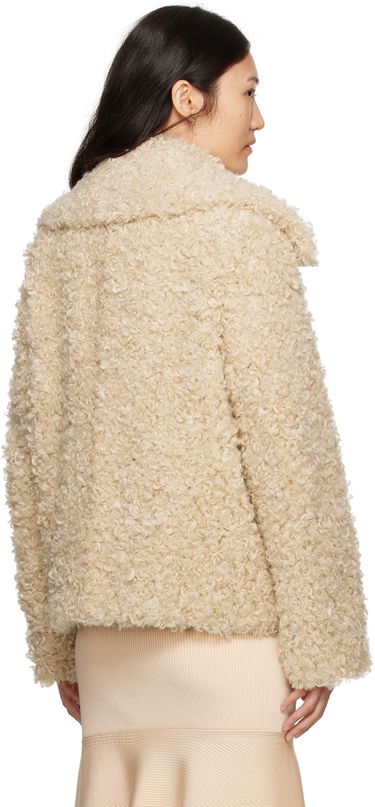Jacka Stella McCartney Teddy Faux-Shearling Jacket Beige | 6600523CU902, 2