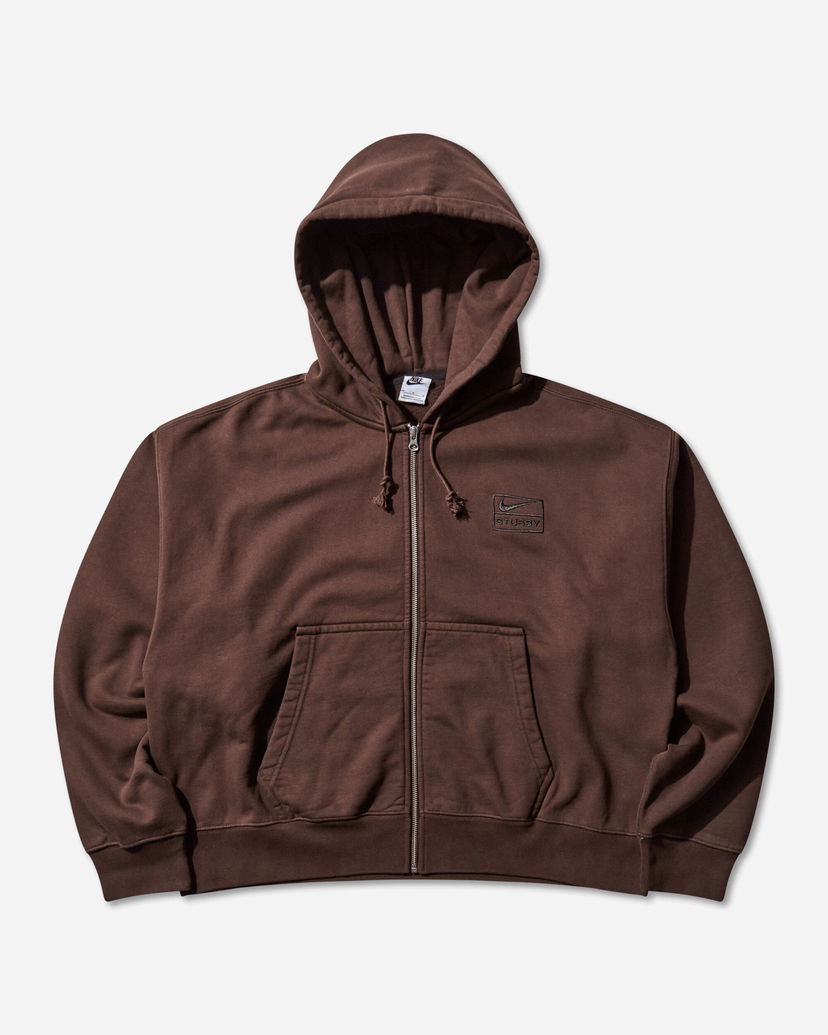 Sweatshirt Nike Nike Stüssy Full-Zip Fleece Hoodie Brun | FJ9175-261