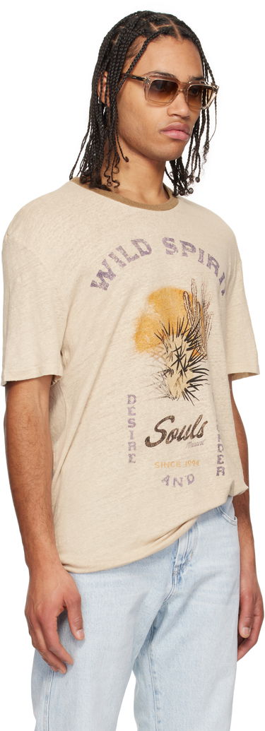 T-shirt ISABEL MARANT Isabel Marant Honore Graphic T-Shirt Beige | 25PTS0052HC-C1N09H, 1