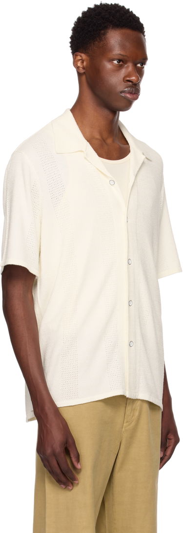 Skjorta rag & bone Rag & Bone Avery Zuma Knitted Shirt Blå | MBS25P020NC20, 4