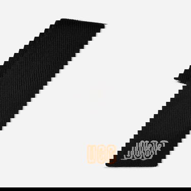 Halsduk UGG Chunky Knit Ribbed Scarf Svart | 102787-BLK, 1