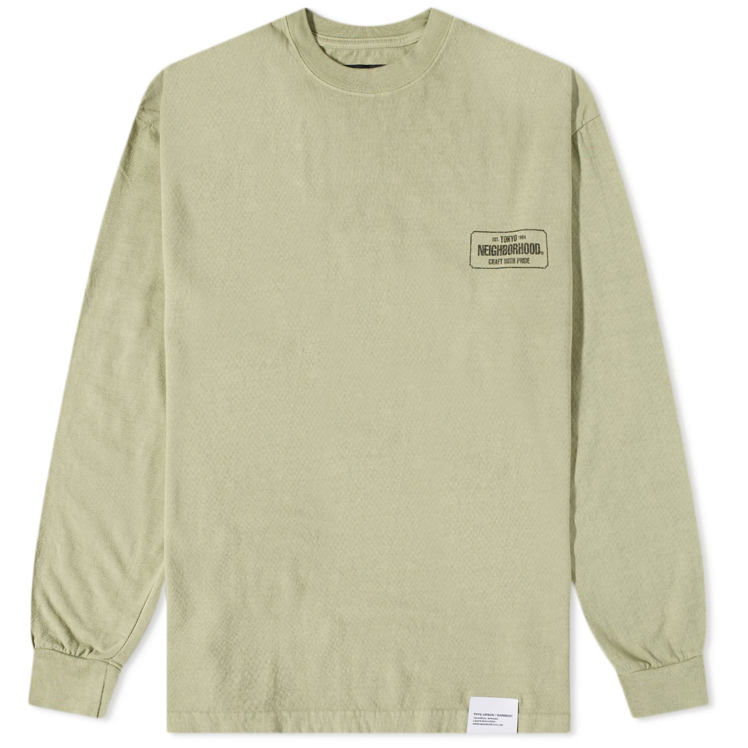 T-shirt Neighborhood Sulfer Dyeing Tee Beige | 231OKNH-CSM03-SND, 0