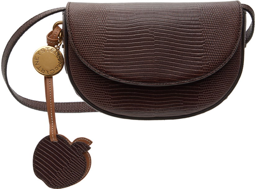 Midjeväska Stella McCartney Scale-Embossed Frayme Shoulder Bag With Apple Charm Brun | 7B0092WP0426