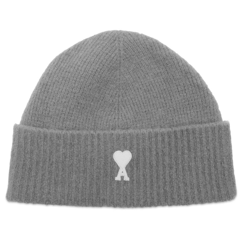 Mössa AMI AMI Paris Alpaca Knit Beanie Grå | H25UBO005-KN0135-058H25