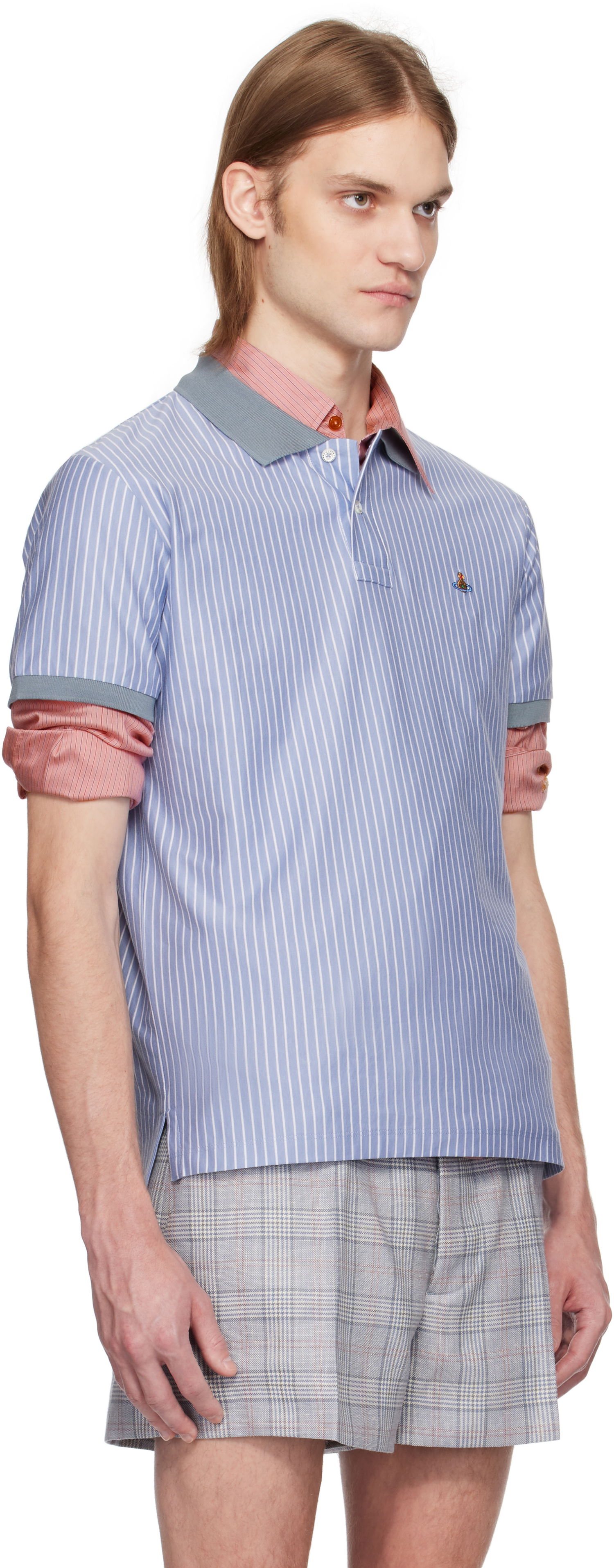 Polotröja Vivienne Westwood Vivienne Westwood Striped Polo Blå | 2H01000I-J009D-, 1