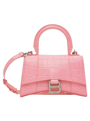 Axelväska Balenciaga XS Hourglass Bag Rosa | 592833 1LR6Y