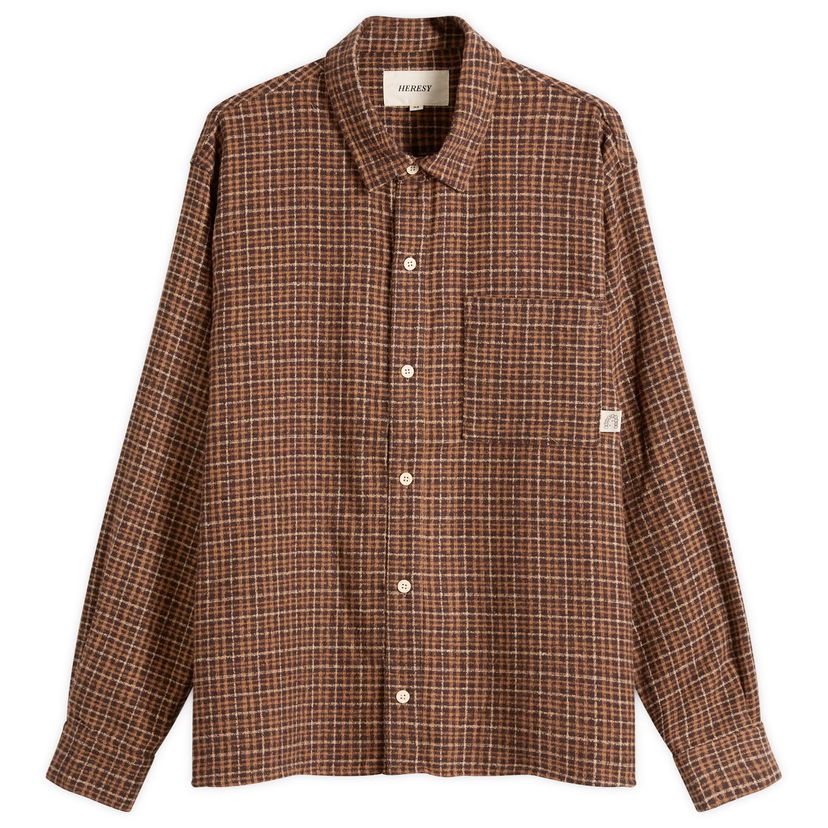Skjorta Heresy Heresy Deft Shirt Large Brun | HAW25-CS03O