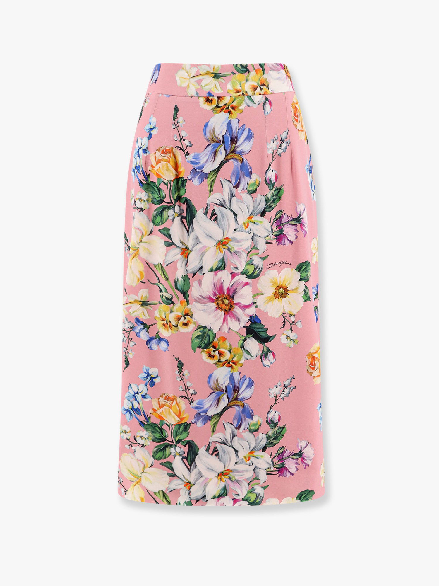 Kjol Dolce & Gabbana Dolce & Gabbana Floral Print Midi Skirt Rosa | F4CS8TFSA7GHF5JC, 0