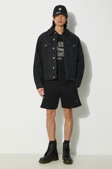 Jacka BBC IceCream ICECREAM Running Dog Sherpa Denim Jacket Svart | IC24147, 1