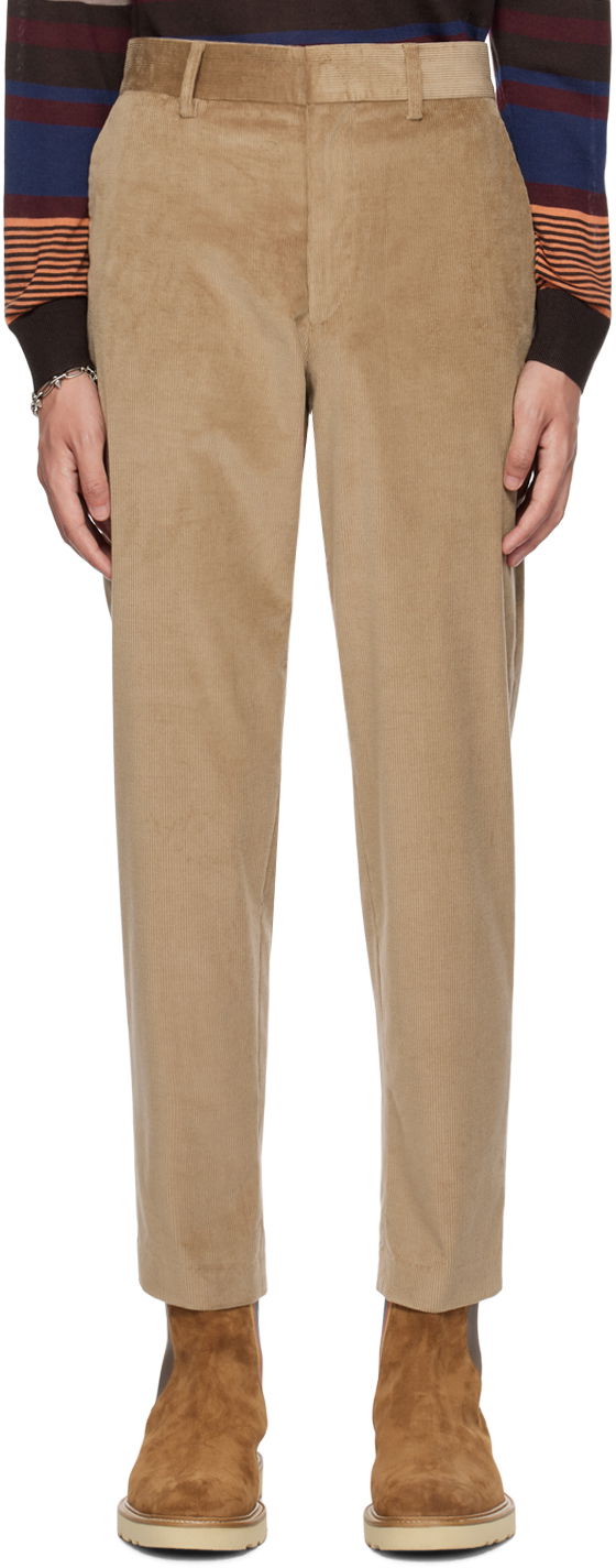 Byxor Paul Smith Paul Smith Four-Pocket Corduroy Trousers Beige | M1R-239X-L02065